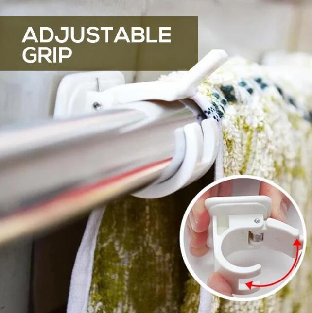 CurtainGrip™ Adjustable Curtain Grips | Never drill again!