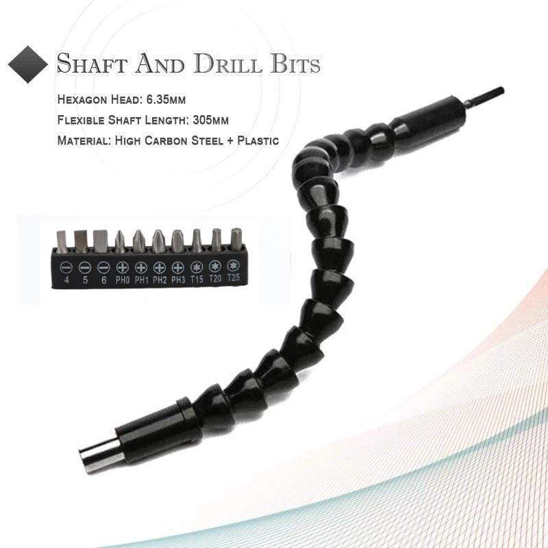 SwiftFlex™ Flexible drill bit extension kit