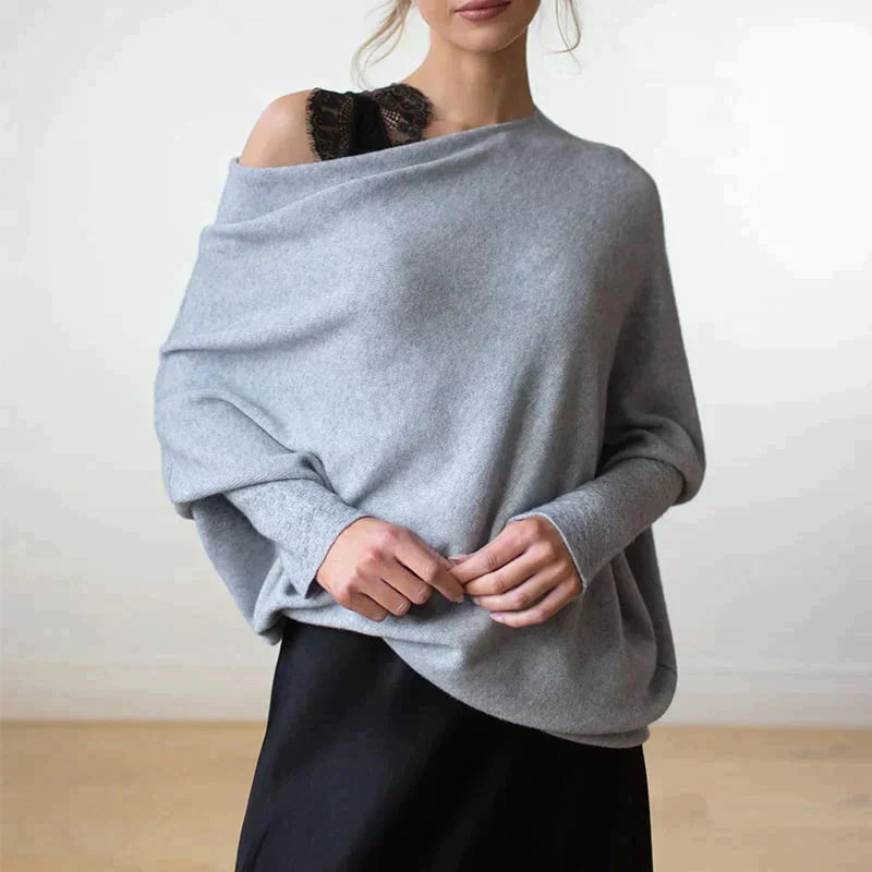 Salomé Jacques™ Asymmetrical striped sweater