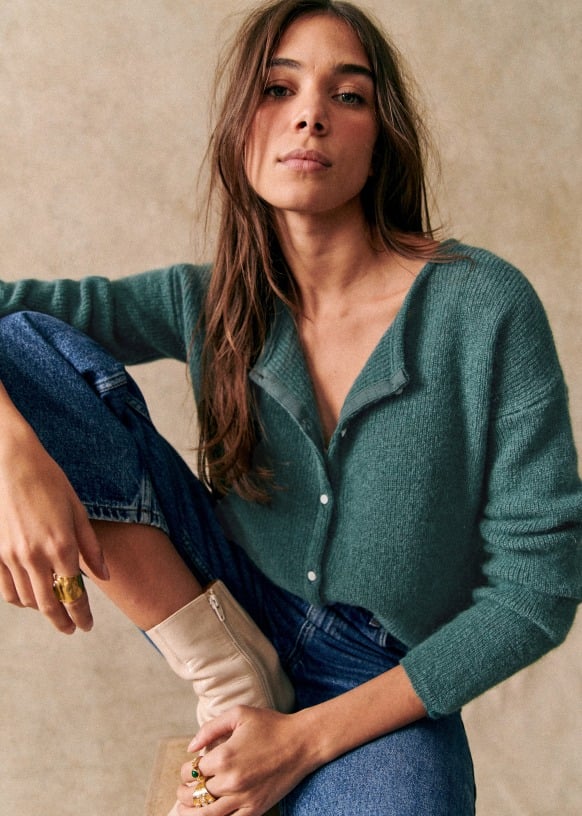 Mireio™️ Super soft button-up sweater