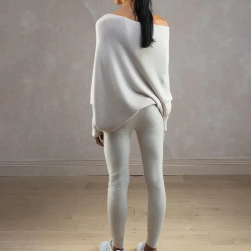 Salomé Jacques™ Asymmetrical striped sweater