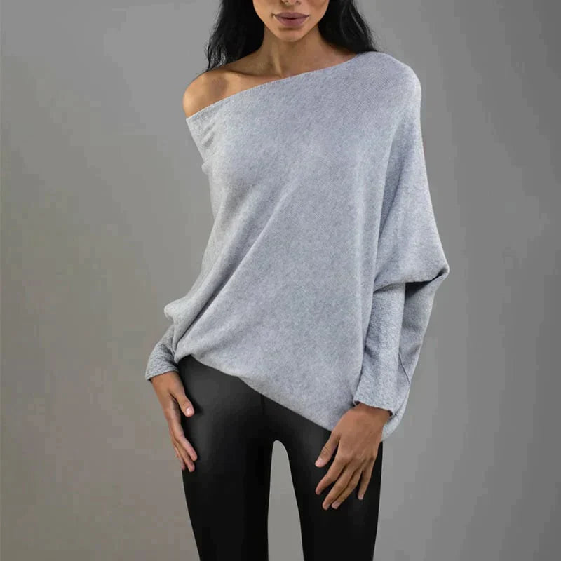Salomé Jacques™ Asymmetrical striped sweater