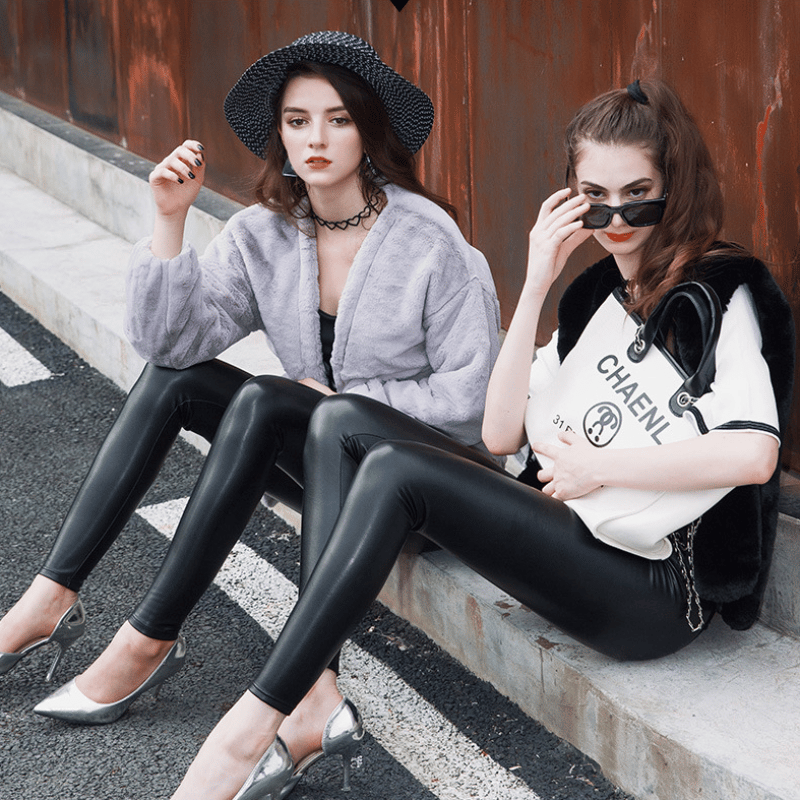 Evonne™ Warm leather leggings
