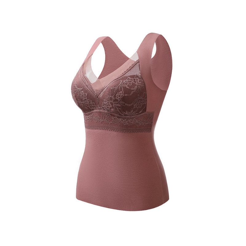 Jade Laurent™️ 2-in-1 Insulated Sleeveless Top with Built-in Bra
