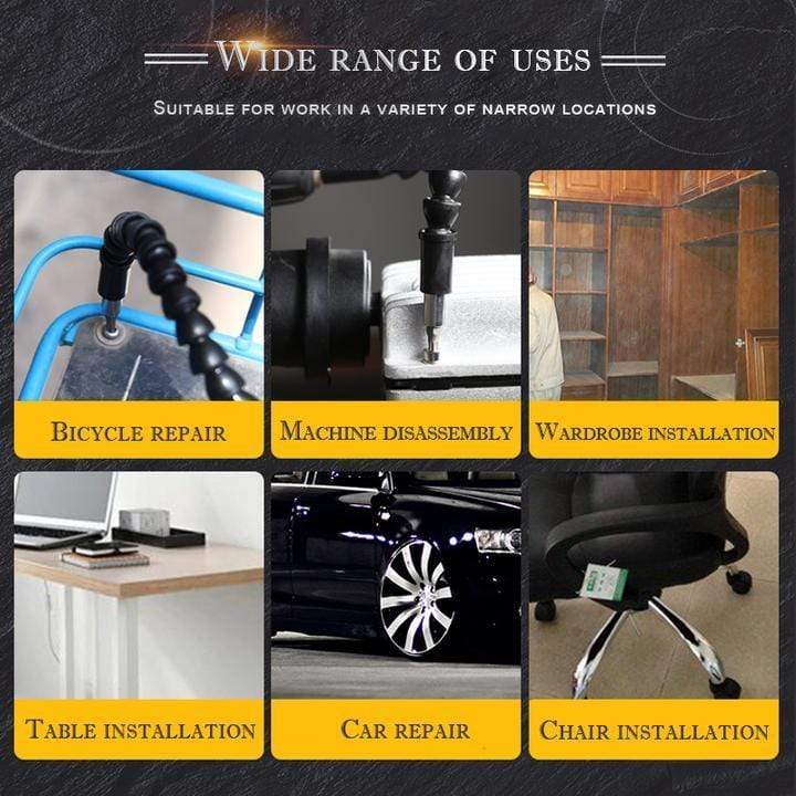 SwiftFlex™ Flexible drill bit extension kit