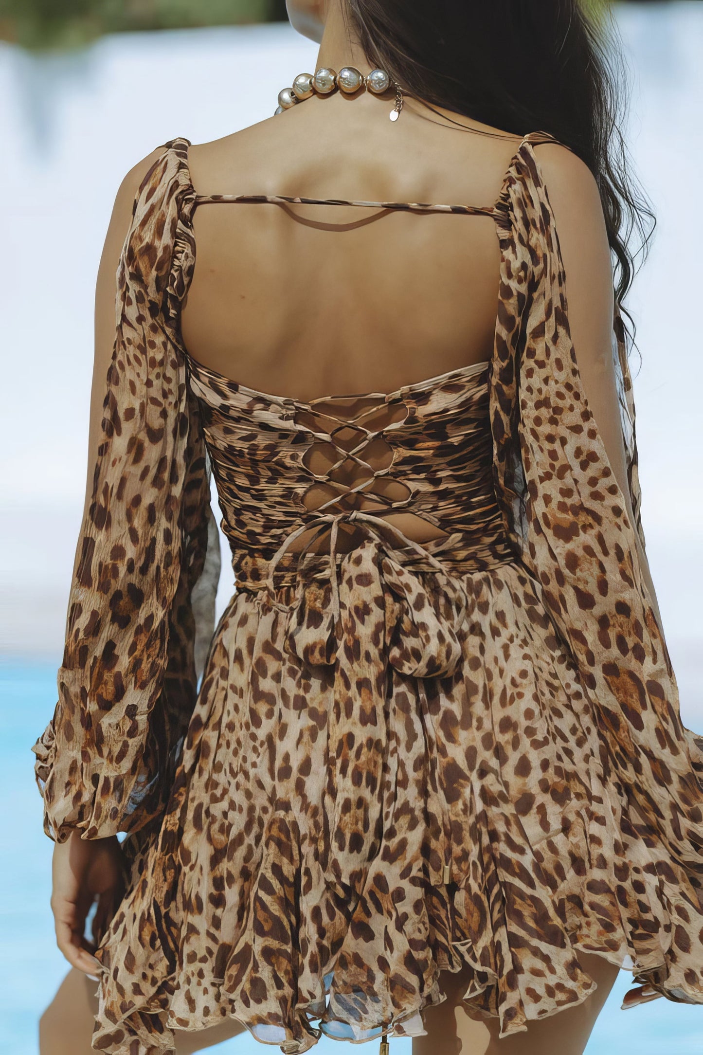 Alice Morrow™ Off-the-shoulder V-neck dress