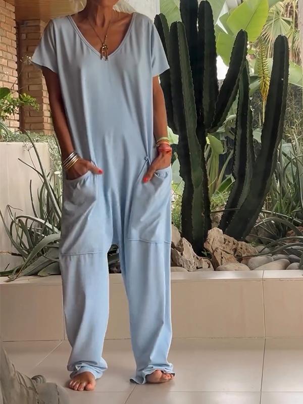 Alma Sanfratello™ Casual V-neck jumpsuit