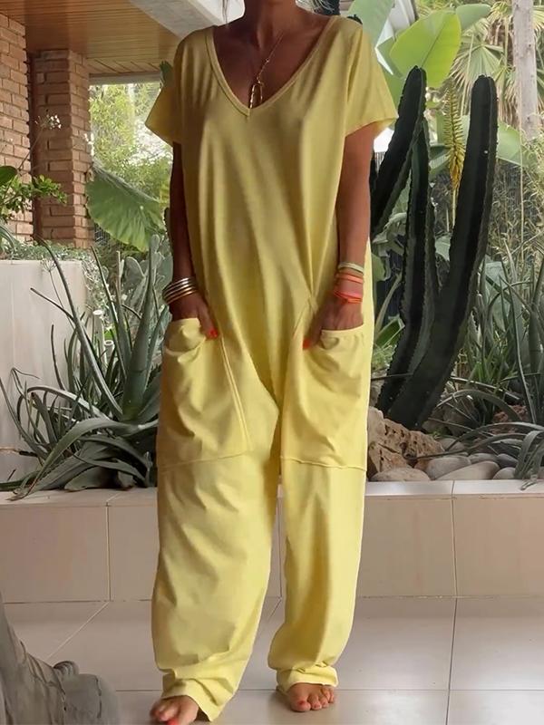 Alma Sanfratello™ Casual V-neck jumpsuit