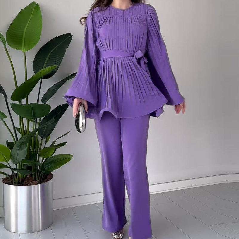 Apollina Fiacco™ Pleated Two-Piece Set