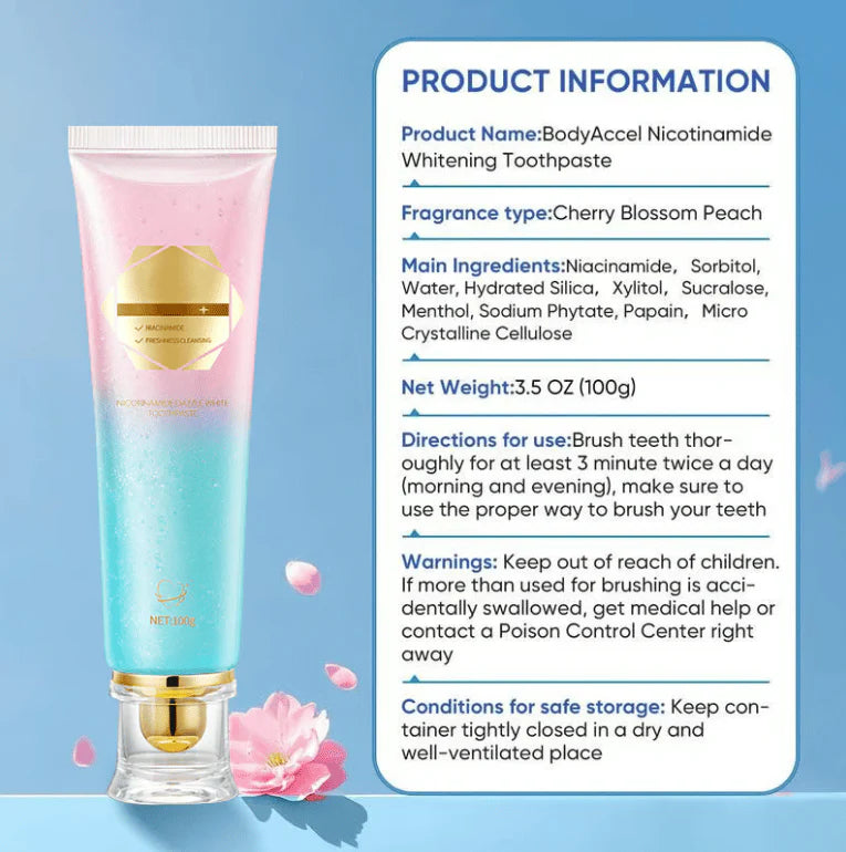 BioWhite™ Whitening toothpaste with niacinamide