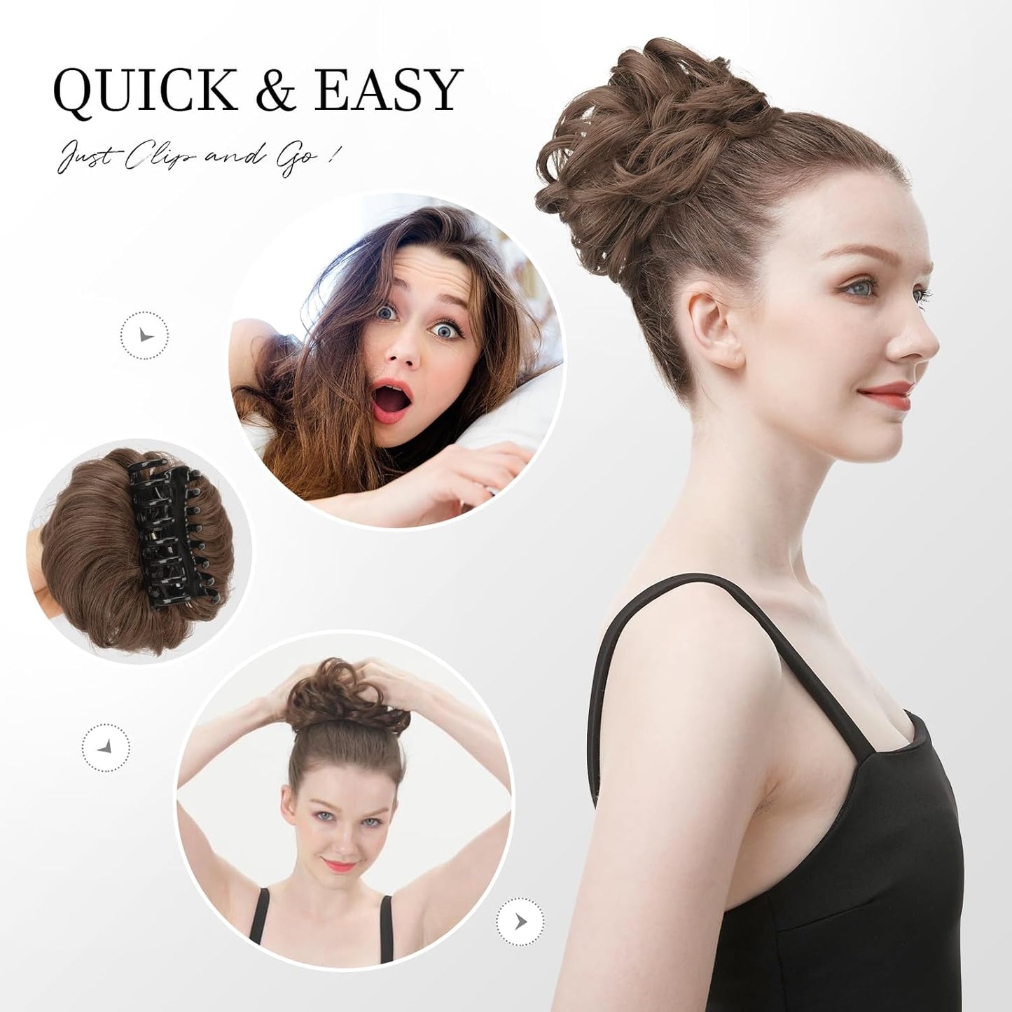 BunClip™ Claw clip messy bun for hair