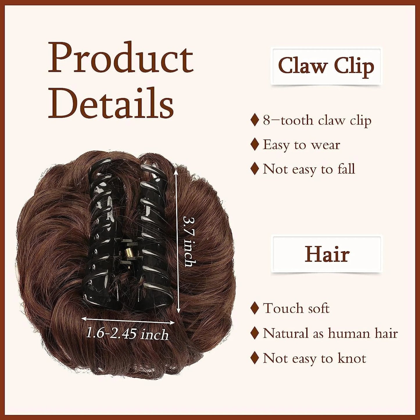 BunClip™ Claw clip messy bun for hair
