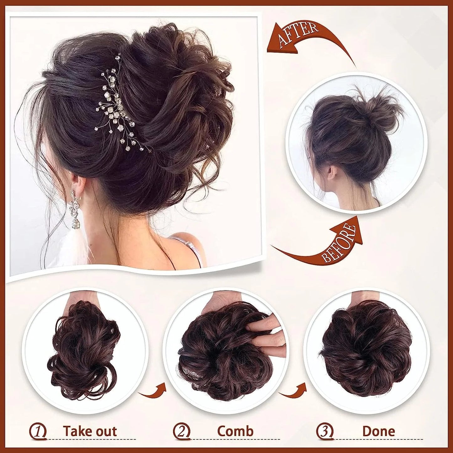 BunClip™ Claw clip messy bun for hair