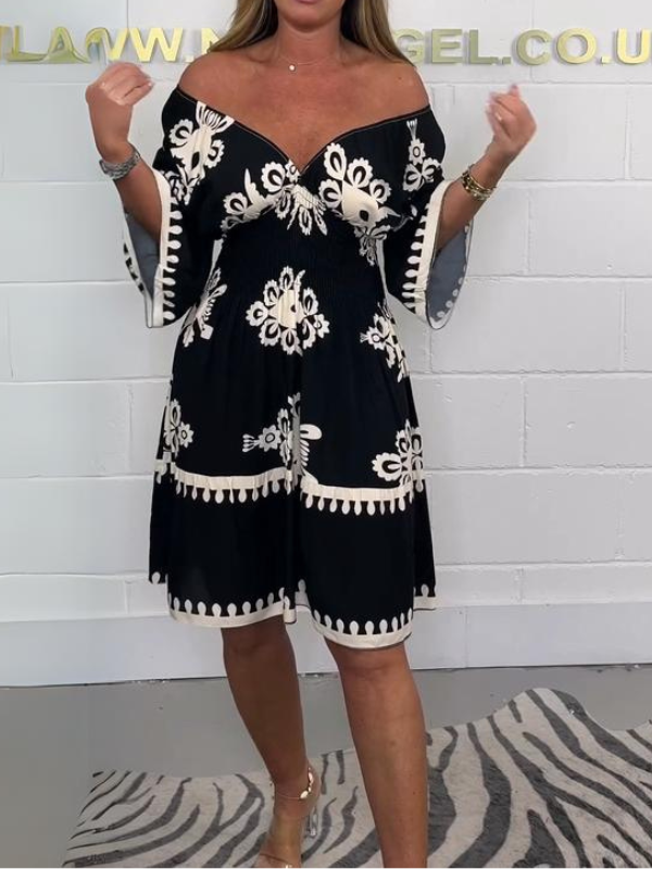CrownFlower™️ V-neck dress