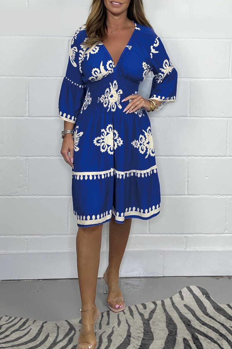 CrownFlower™️ V-neck dress