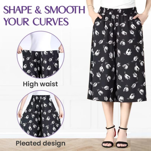 CurvyCharm™ Stretch trousers with wide leg
