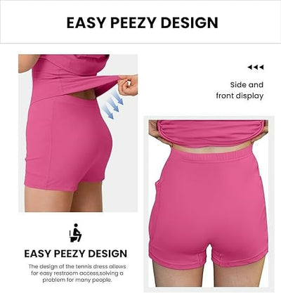 Dafne Bisio™ Comfortable Dress with Shorts Underneath