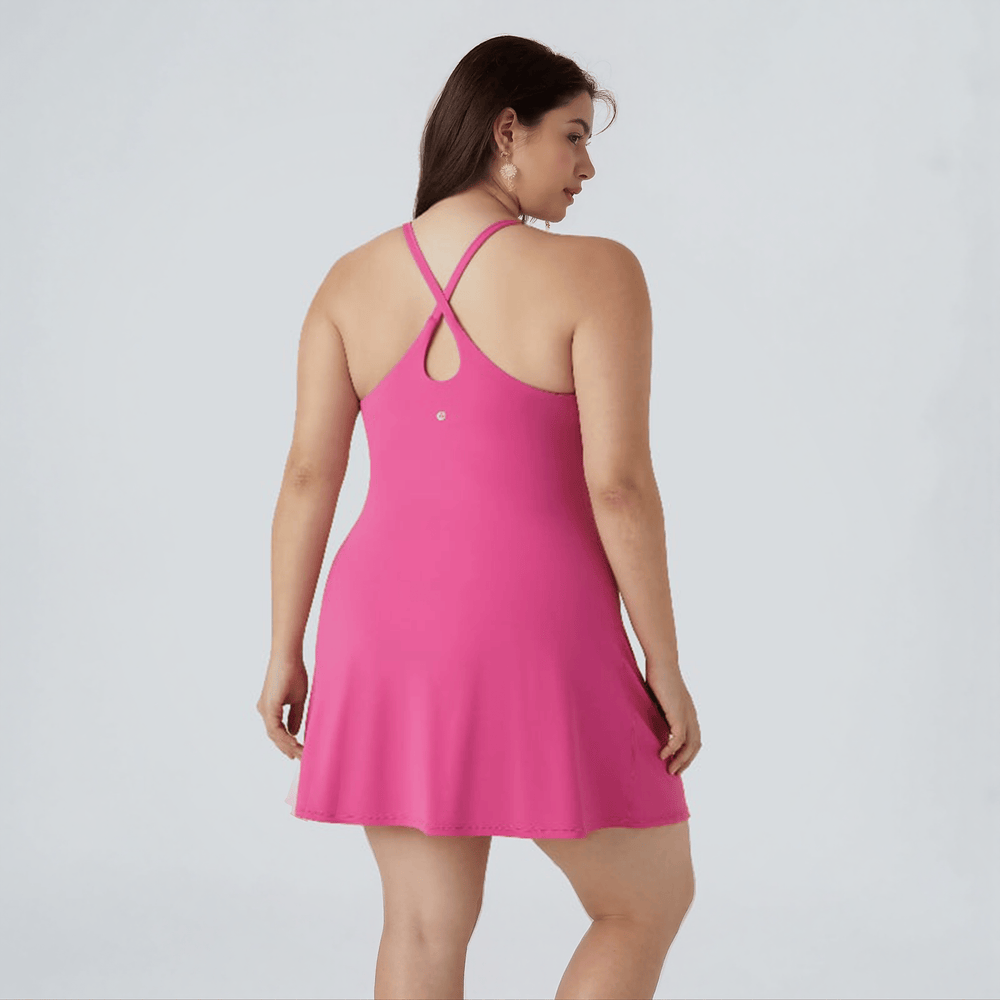 Dafne Bisio™ Comfortable Dress with Shorts Underneath