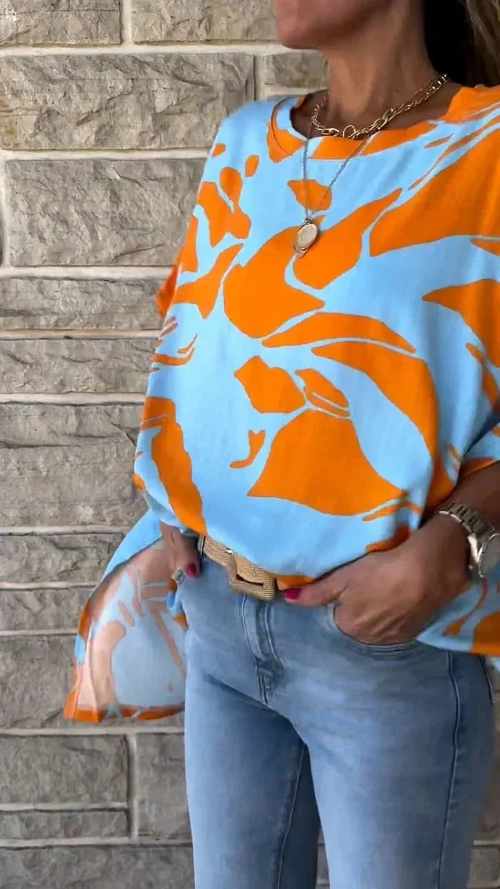 Danica Woodward™ Summer T-shirt with short sleeves and print