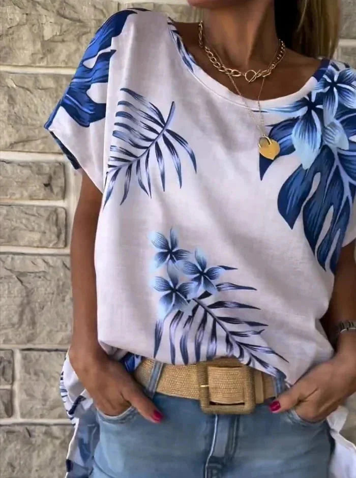 Danica Woodward™ Summer T-shirt with short sleeves and print