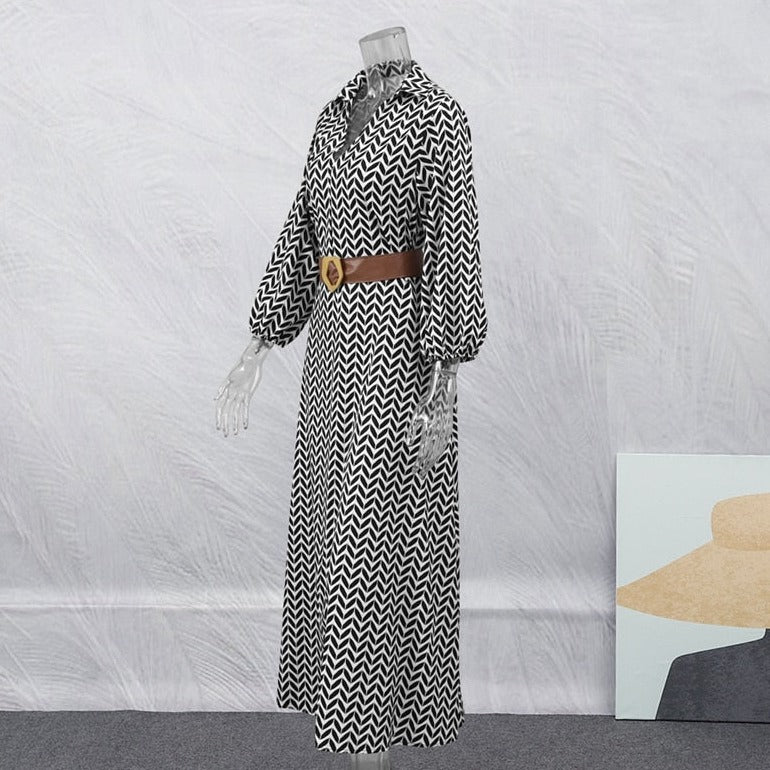 Carlotta™ Elegant long dress in retro style
