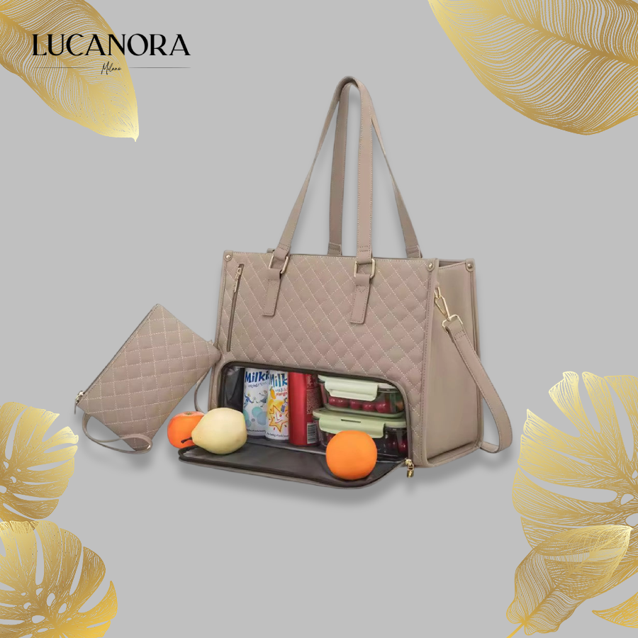 DualBite™ 2 in 1 Tote Bag Lunch Bag Combo