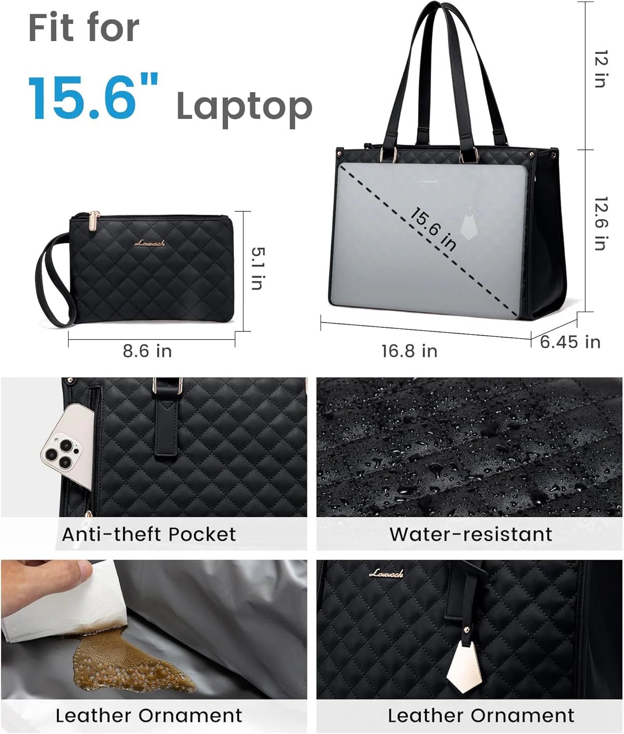 DualBite™ 2 in 1 Tote Bag Lunch Bag Combo