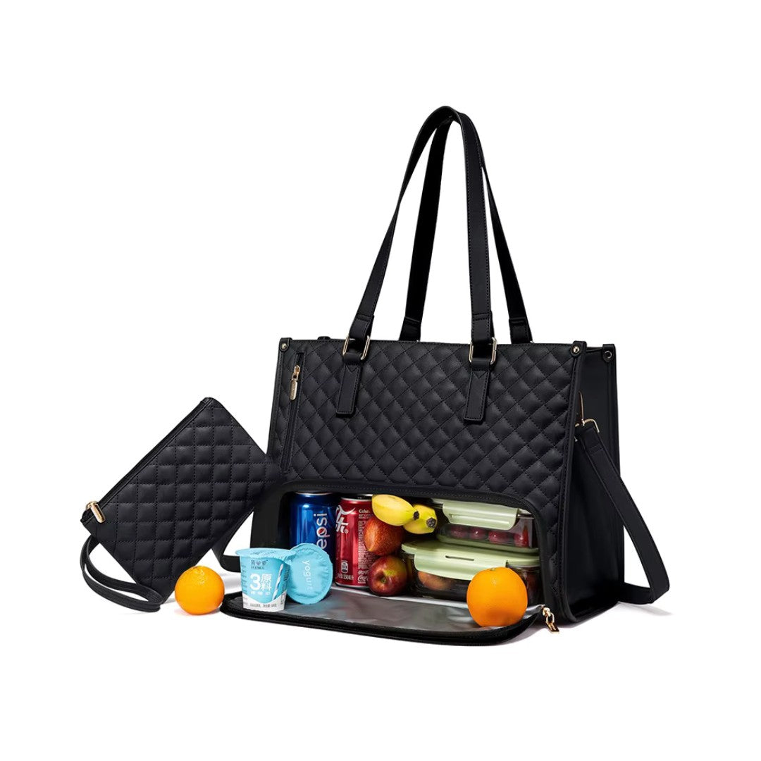DualBite™ 2 in 1 Tote Bag Lunch Bag Combo