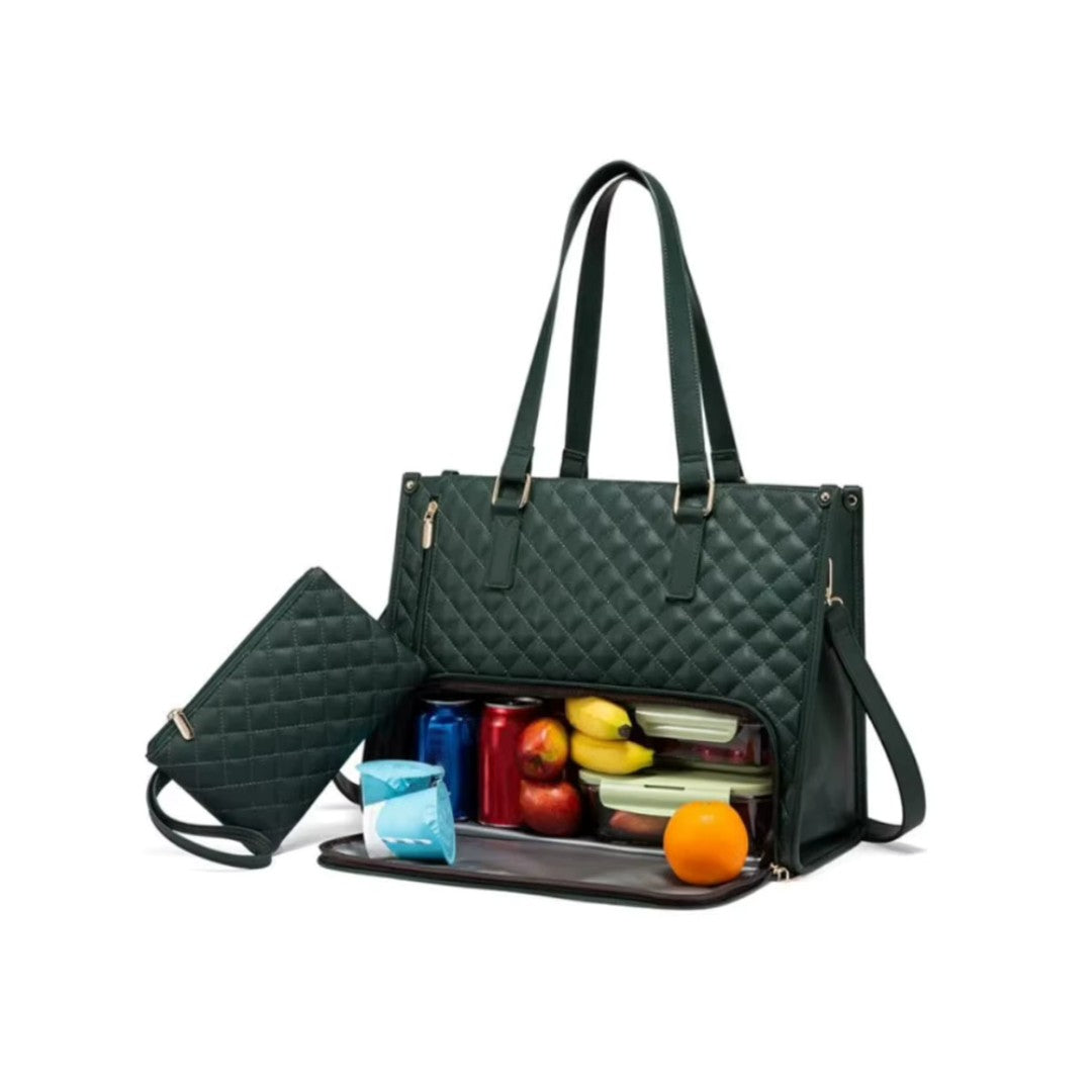 DualBite™ 2 in 1 Tote Bag Lunch Bag Combo