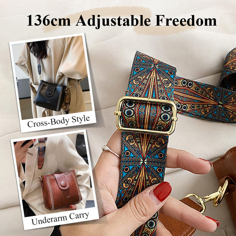 Dulina Rosa™ Vintage Bag with Adjustable Shoulder Strap
