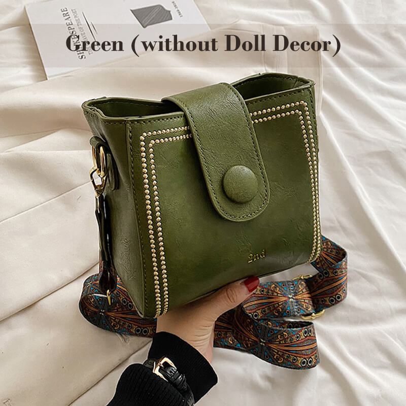 Dulina Rosa™ Vintage Bag with Adjustable Shoulder Strap
