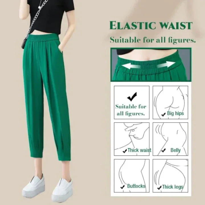 Emily™️ Women's casual cooling straight trousers