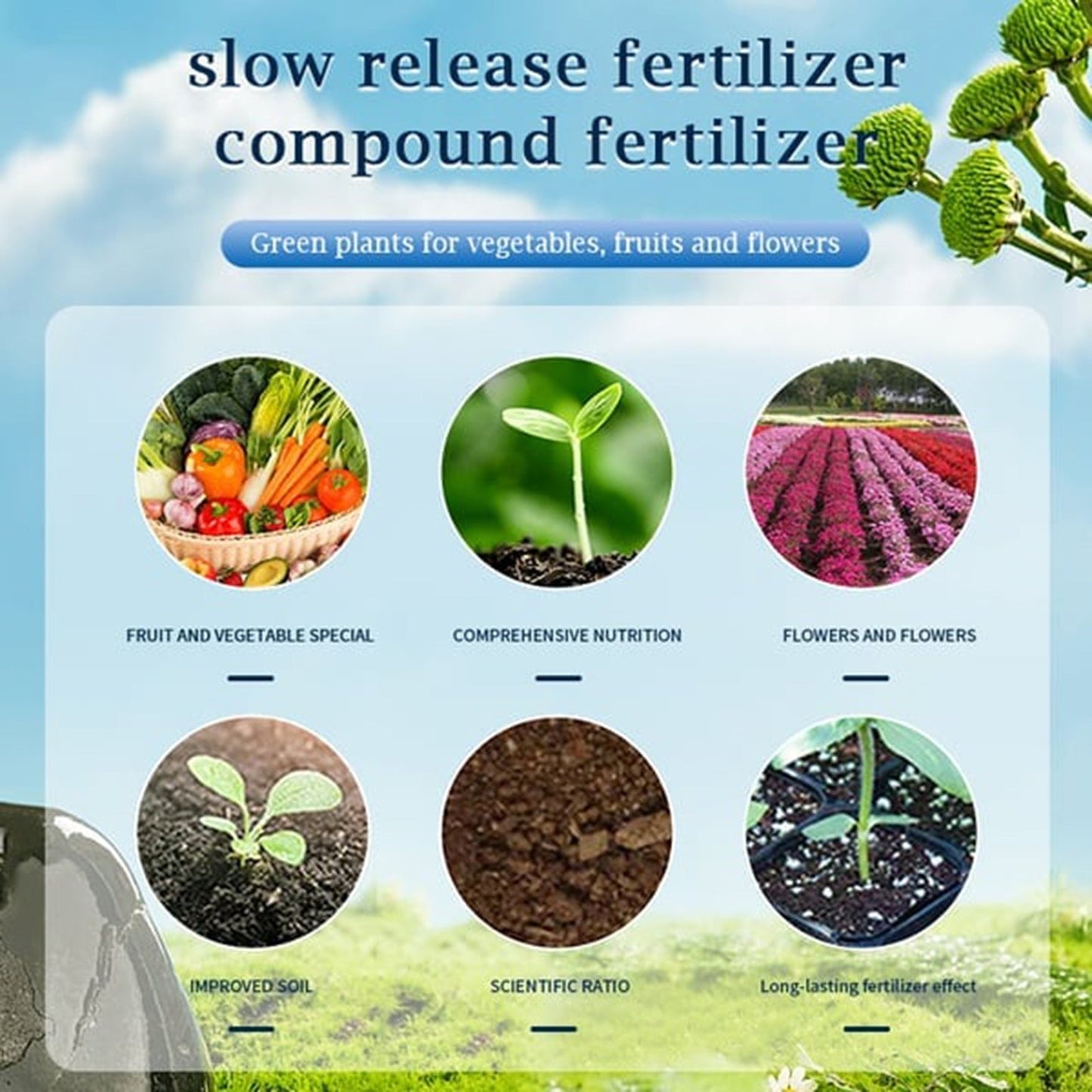 VegiBloom™ Natural tablets for growing plants