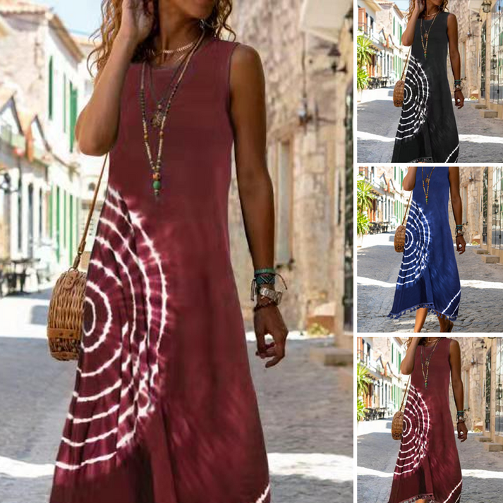 Gilda Melone™ Women's casual sleeveless midi dress