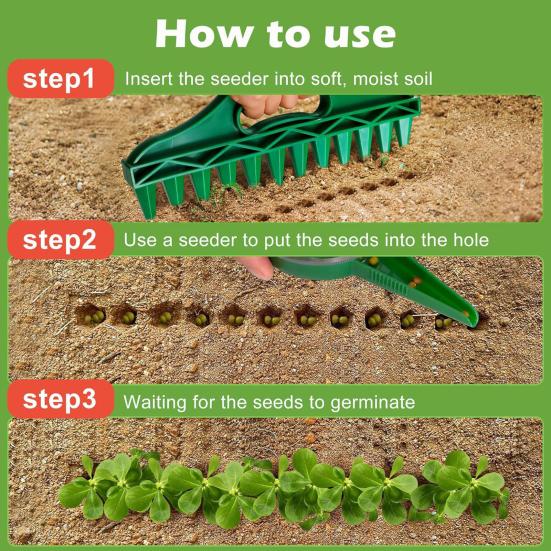 GrowTek™ Plant stecker for even seed coverage