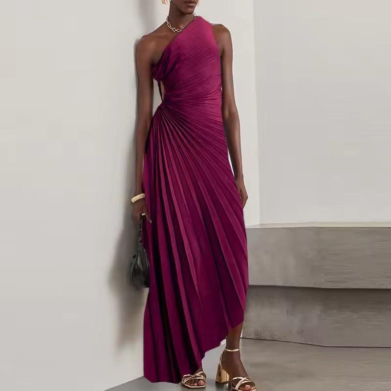 Ida Dominici™ One Shoulder Cut Out Maxi Dress