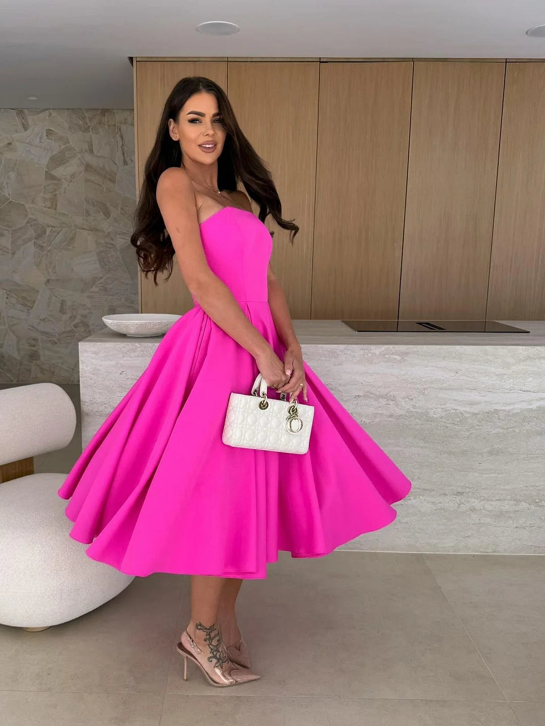 Irene Altimari™ Strapless Midi Dress
