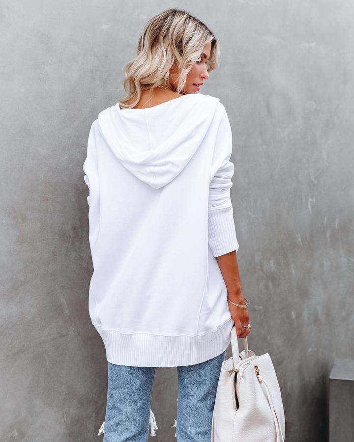 Fina Piccio™️ Oversized sweatshirt with hood and thumbholes
