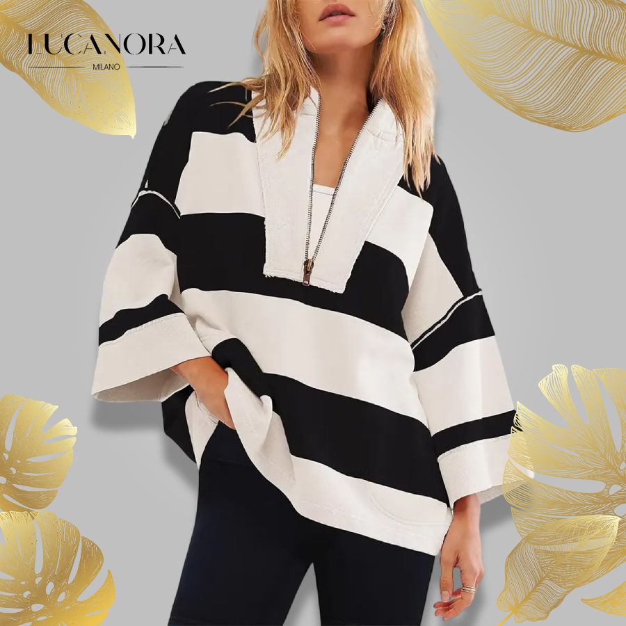 Keira™ Vintage oversize striped shirt