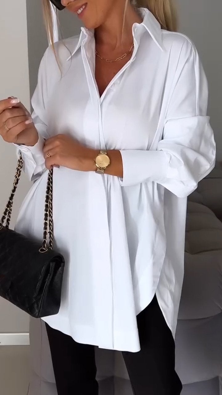 Khloe Gesner™ Shirt with lapel slit
