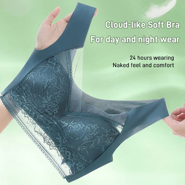LaceLuxe™ Women's Lace Ice Silk Bra