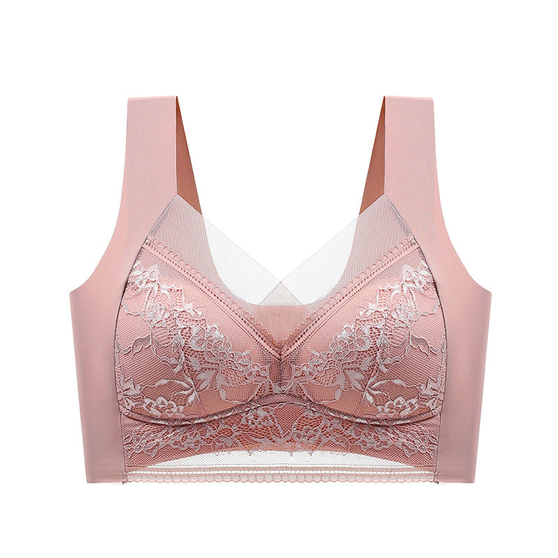 LaceLuxe™ Women's Lace Ice Silk Bra
