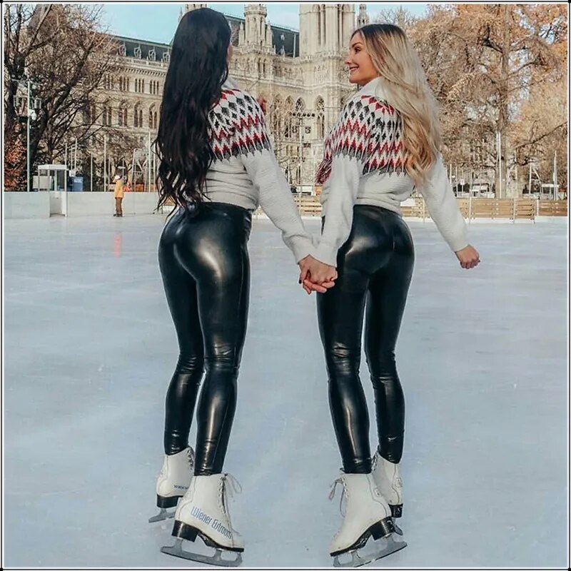 Evonne™ Warm leather leggings