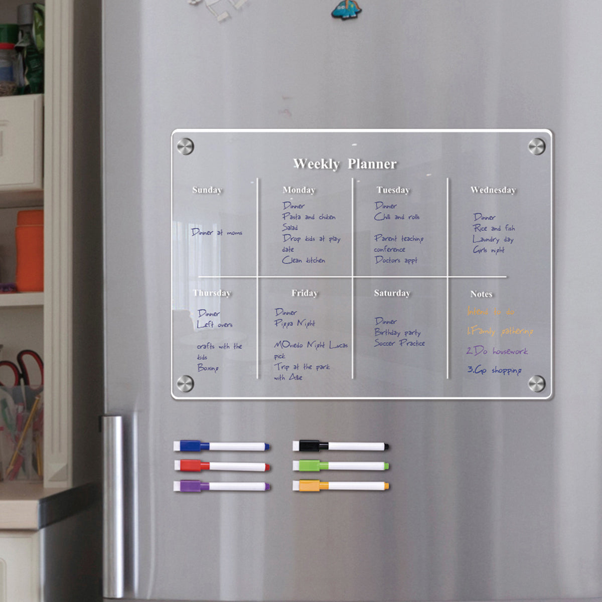 MagPlan™ Magnetic acrylic calendar