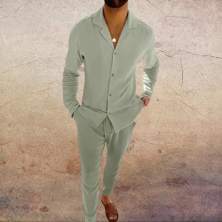 Maurizio Cavalli™ Casual two-piece cotton canvas set