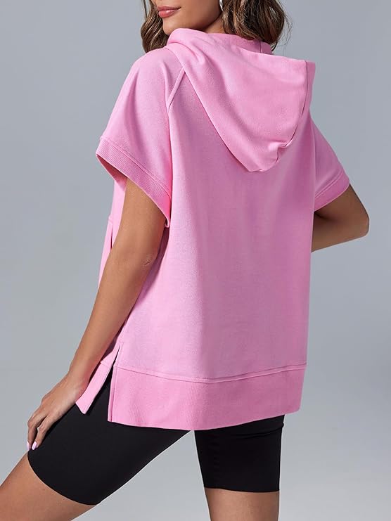 Molly™ Oversized casual shirt with half zip