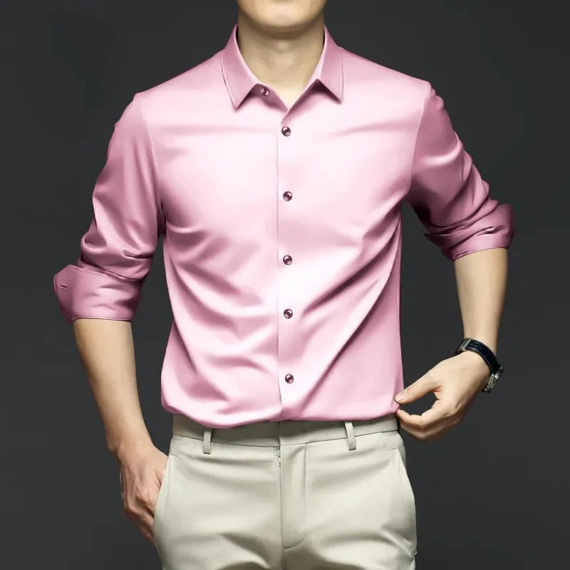 Nino Pannullo™ Men's Classic and Elegant Wrinkle Resistant Shirt