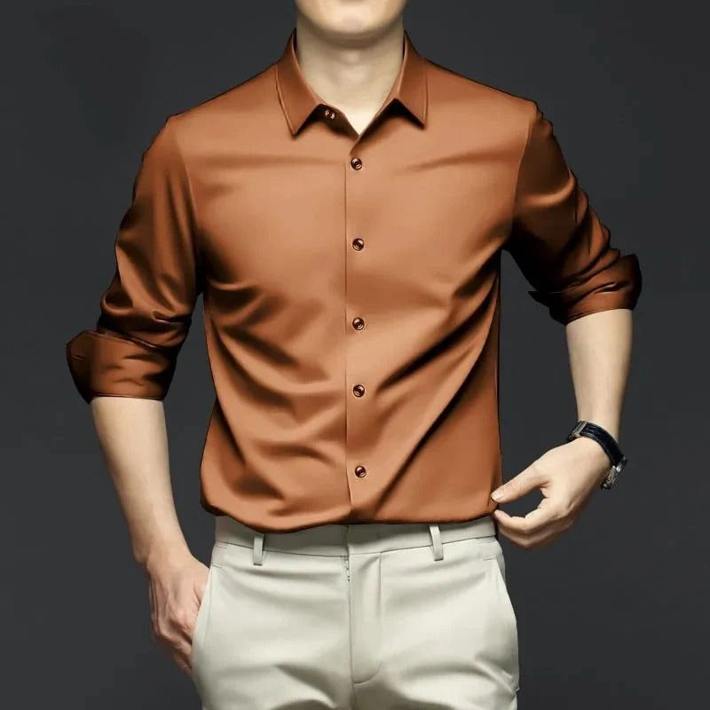 Nino Pannullo™ Men's Classic and Elegant Wrinkle Resistant Shirt