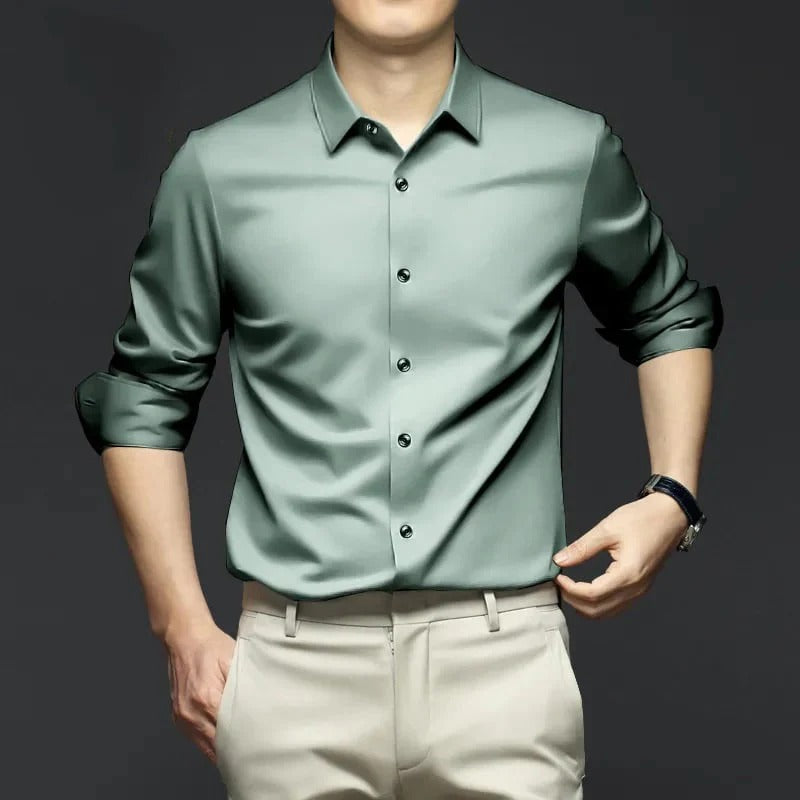 Nino Pannullo™ Men's Classic and Elegant Wrinkle Resistant Shirt