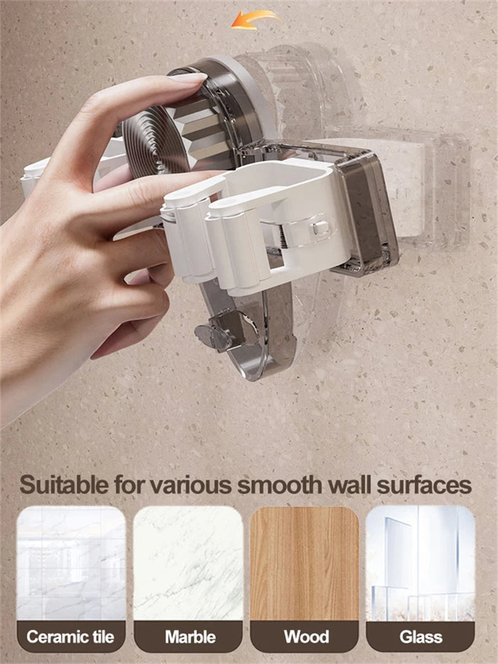OrgaMop™ Space-saving mop organizer